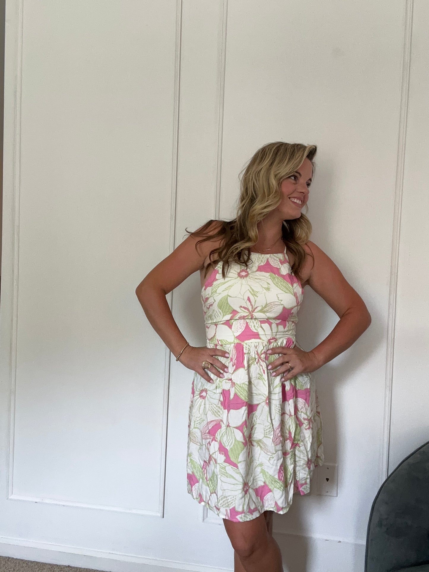 Full Bloom Crisscross Strap Dress