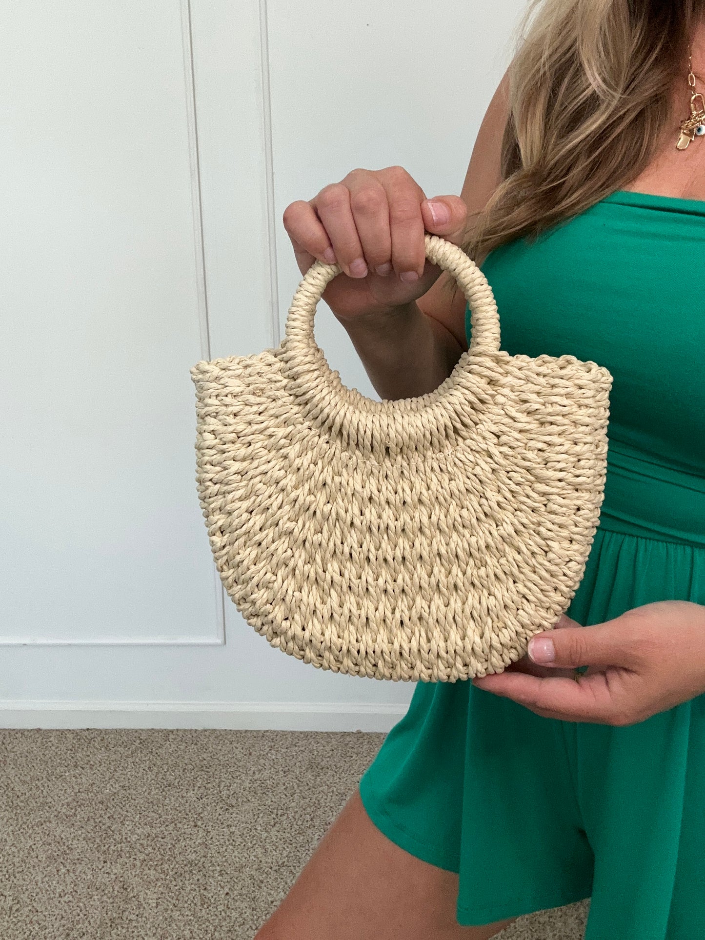 Beach Bound Round Handle Bag