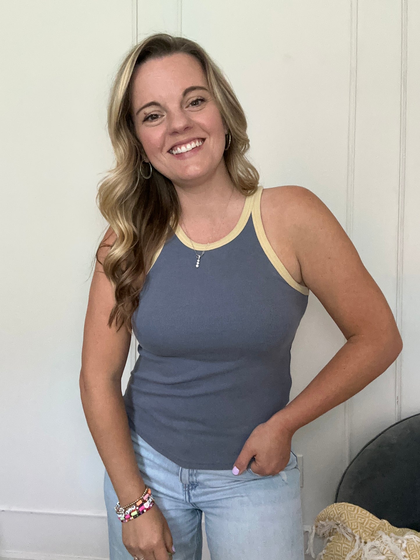 Blue Hens Ribbed Tank