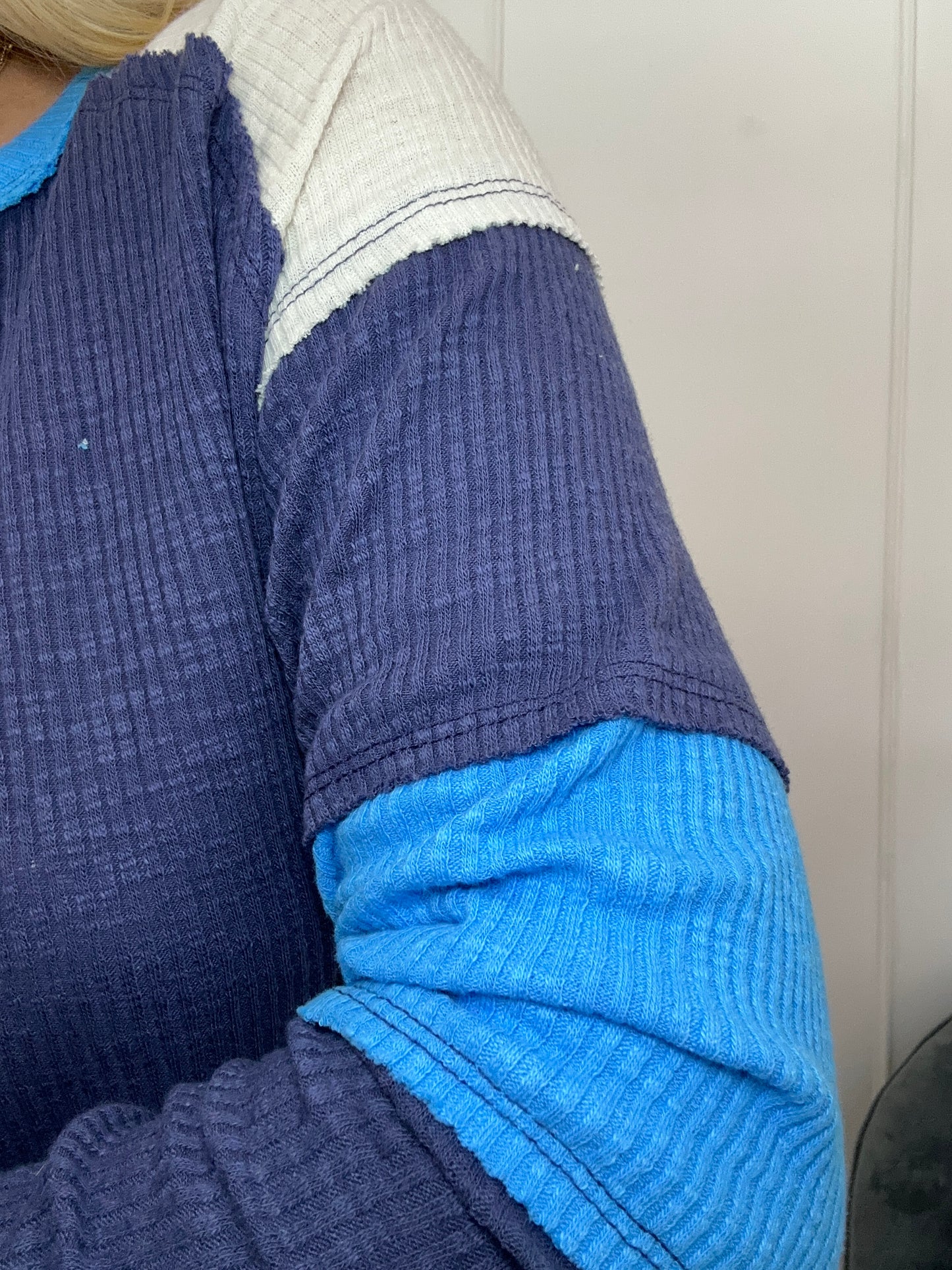 Baby Blues Colorblock Top