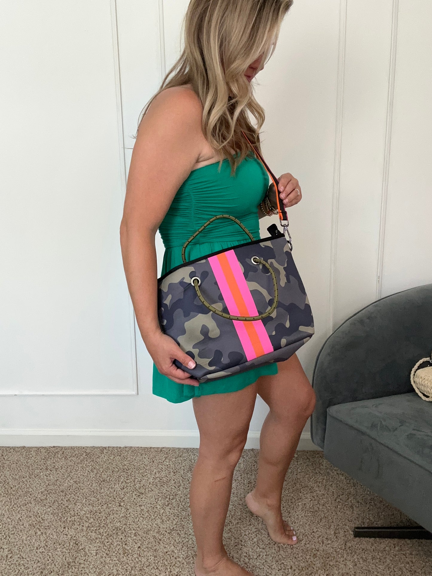 Camo Craze Mini Tote Crossbody Bag