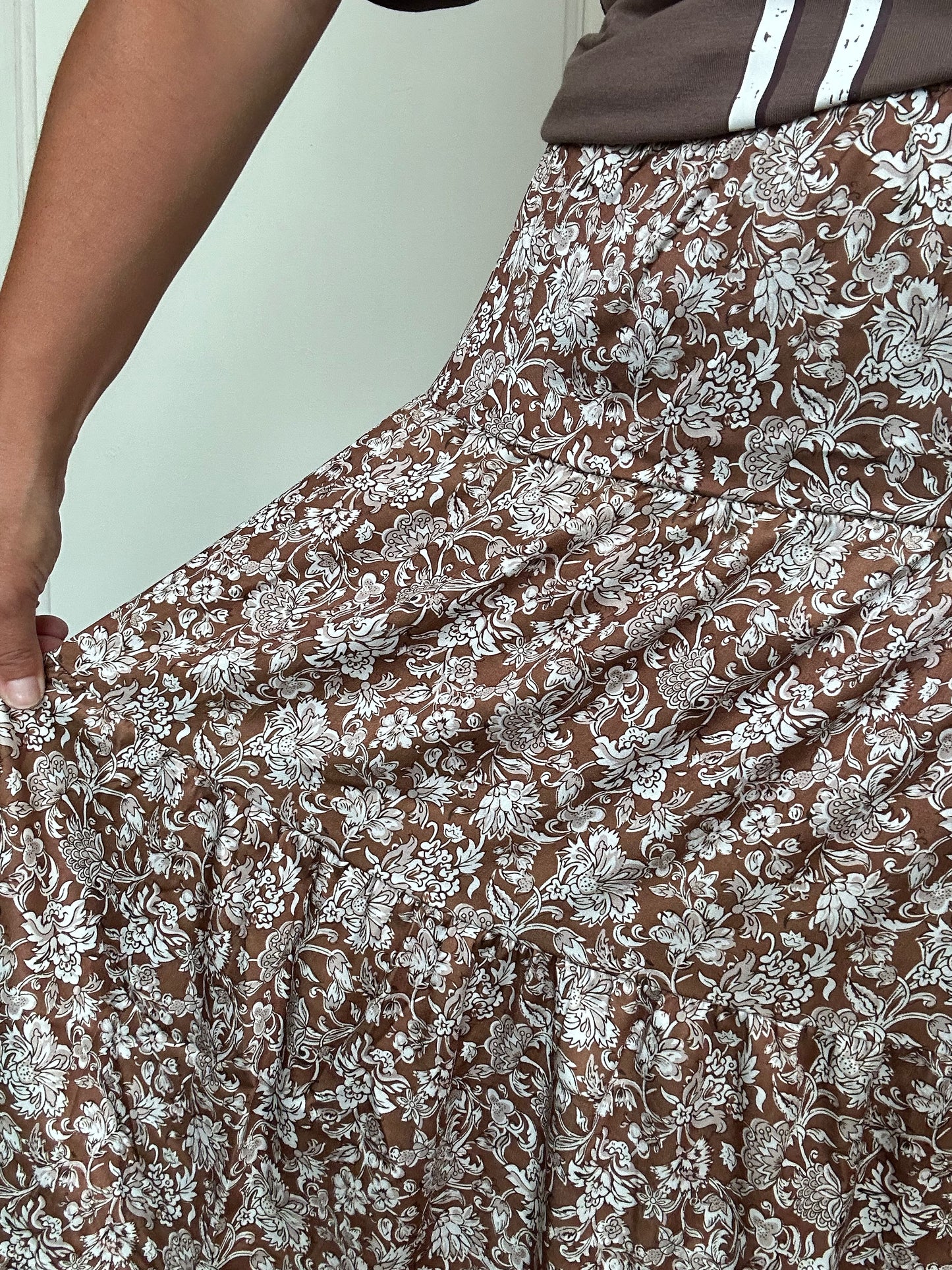 Southern Belle Floral Maxi Skirt