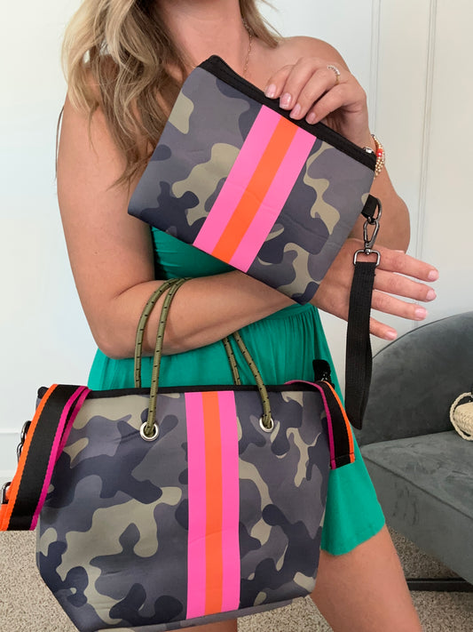 Camo Craze Mini Tote Crossbody Bag