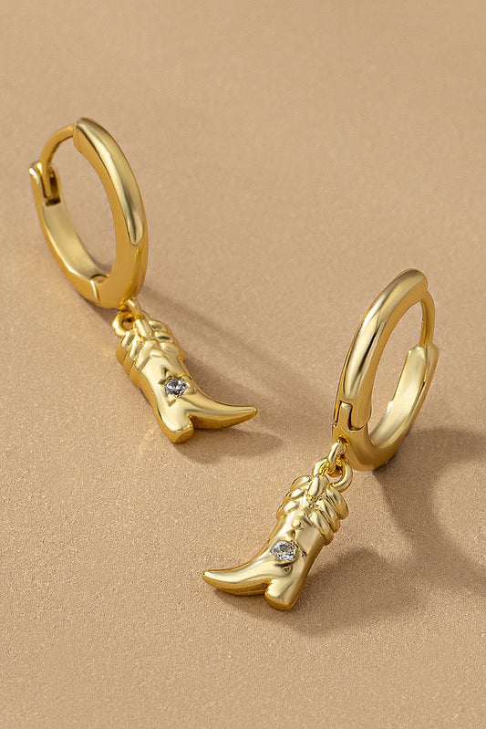 Heels Up Huggie Hoops